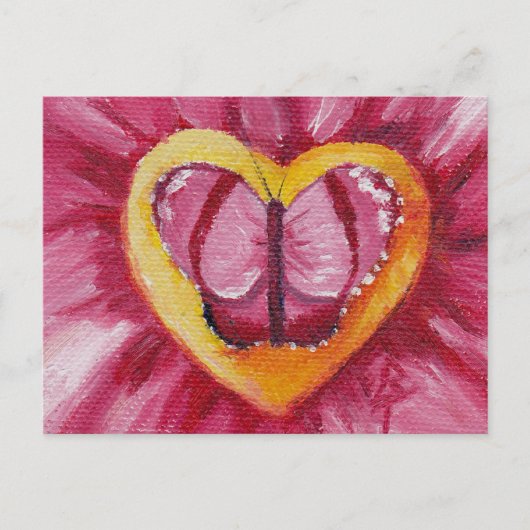 Carte Postale Puzzle d'amour papillon (Devant)
