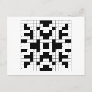 Carte Postale Puzzle de mots croisés