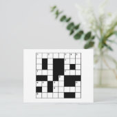 Carte Postale Puzzle de mots croisés (Debout devant)