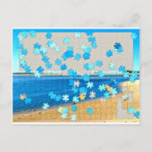 Carte Postale Puzzle de plage (Devant)