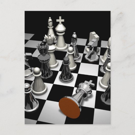 Carte Postale Puzzle d'échecs (Devant)