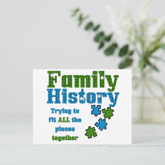 Carte Postale Puzzle d'histoire familiale (Debout devant)