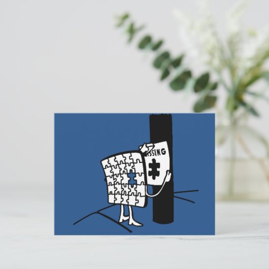 Carte Postale Puzzle manquant (Debout devant)