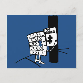 Carte Postale Puzzle manquant