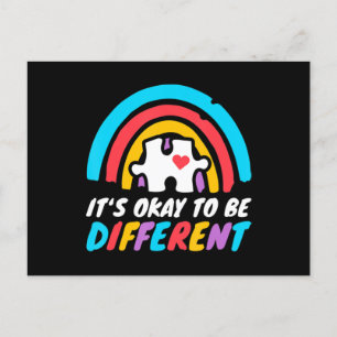 Carte Postale Puzzle Piece Rainbow 