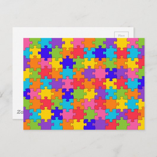 Carte Postale Puzzle Puzzle Puzzle Puzzle (Devant / Derrière)