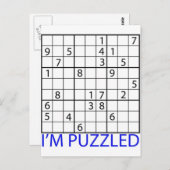 Carte Postale Puzzle Sudoku (Devant / Derrière)