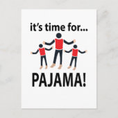 Carte Postale Pyjama Il est temps pour Pyjama (Devant)