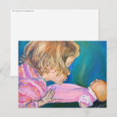 Carte postale Pyjama rose (Devant / Derrière)