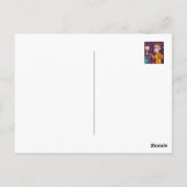 Carte postale "Pyjamas de soie jaune" (Dos)