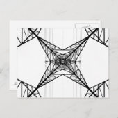 Carte postale Pylons électriques (Devant / Derrière)