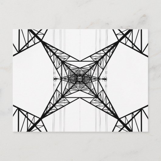 Carte postale Pylons électriques (Devant)