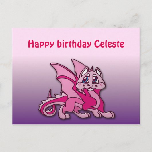 Carte Postale Pynky le dragon (Devant)