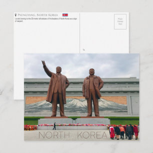 Carte postale Pyongyang, Corée du Nord