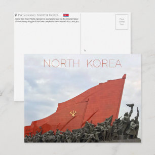 Carte postale Pyongyang, Corée du Nord