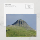 Carte Postale Pyramid Mountain, île d'Unalaska (Devant / Derrière)