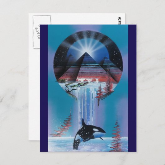 Carte postale Pyramide (Devant / Derrière)