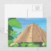 Carte Postale Pyramide aztèque (Devant / Derrière)