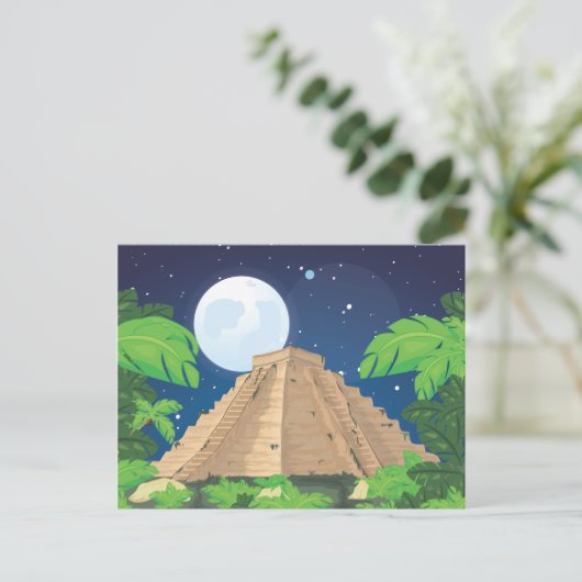 Carte Postale Pyramide aztèque (Debout devant)