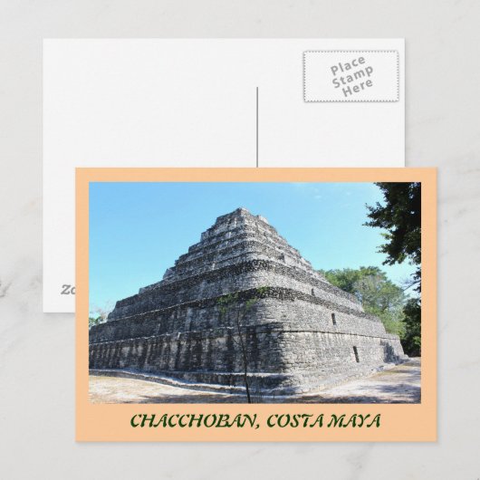 Carte Postale Pyramide Chacchoban (Devant / Derrière)