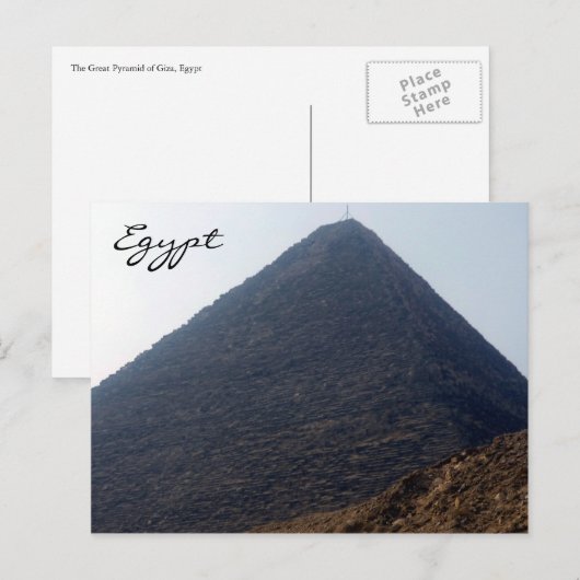 Carte Postale pyramide chéops (Devant / Derrière)