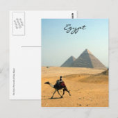 Carte Postale pyramide de chameau (Devant / Derrière)