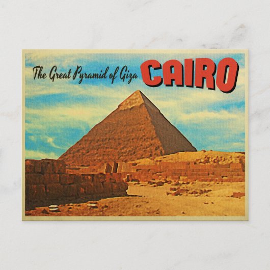 Carte Postale Pyramide de Gizeh Le Caire Égypte (Devant)