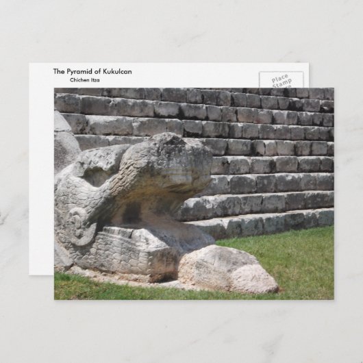 Carte Postale Pyramide de Kukulcan (Devant / Derrière)