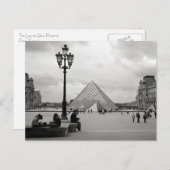 Carte postale Pyramide de verre du Louvre (Devant / Derrière)