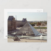 Carte Postale Pyramide du Louvre (Devant / Derrière)