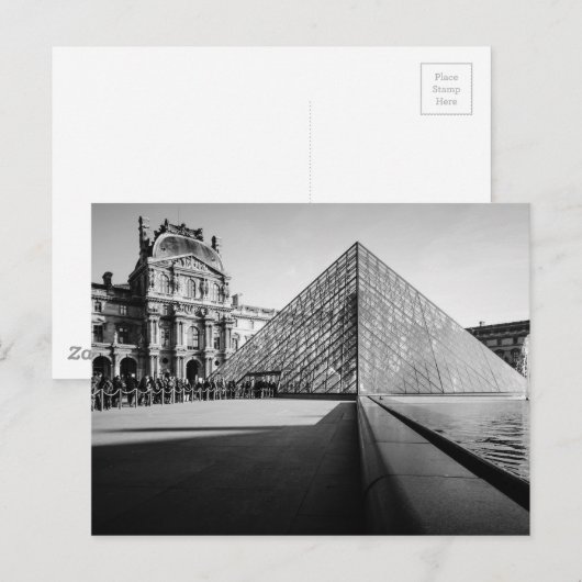 Carte Postale Pyramide du Louvre 2 (Devant / Derrière)