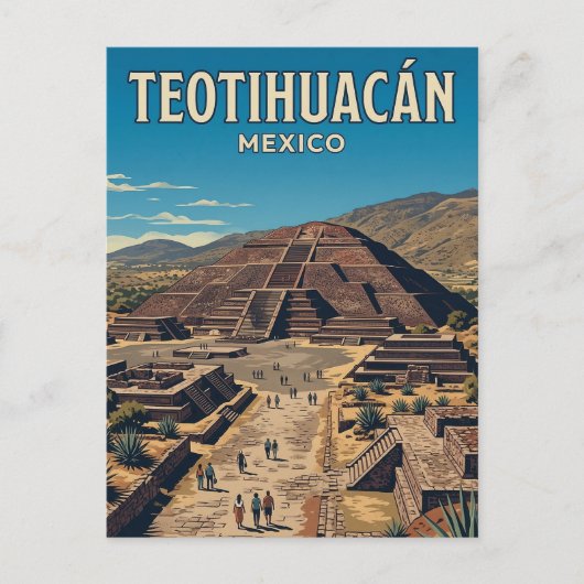 Carte Postale Pyramide du Soleil (Devant)