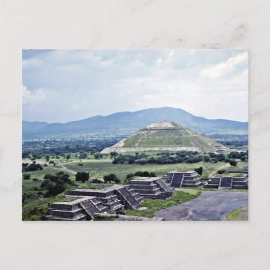 Carte Postale Pyramide Du Soleil, Complexe Teotihuacan (Devant)