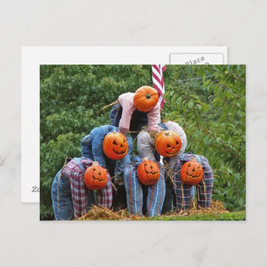 Carte Postale Pyramide Hallowe'en (Devant / Derrière)