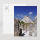 Carte Postale Pyramide Kukulcan vu du Groupe (Devant / Derrière)