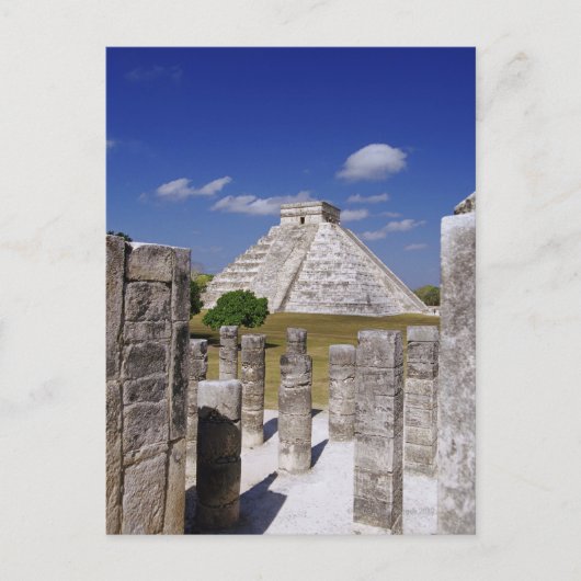 Carte Postale Pyramide Kukulcan vu du Groupe (Devant)