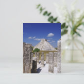 Carte Postale Pyramide Kukulcan vu du Groupe (Debout devant)