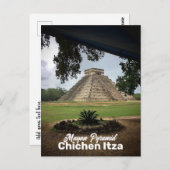 Carte Postale Pyramide maya CHICHEN ITZA Souvenir de voyage (Devant / Derrière)