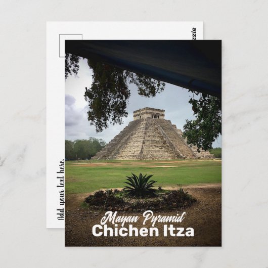 Carte Postale Pyramide maya CHICHEN ITZA Souvenir de voyage (Devant / Derrière)