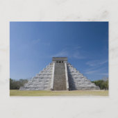 Carte Postale Pyramide maya, matin de mars (Devant)