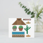 Carte Postale pyramide mexicaine (Debout devant)