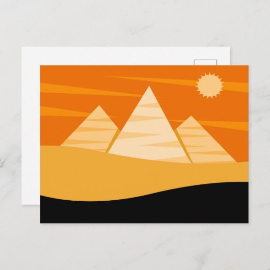 Carte Postale Pyramides (Devant / Derrière)