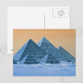 Carte postale Pyramides bleues (Devant / Derrière)