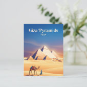 Carte Postale Pyramides de Gizeh Égypte (Debout devant)