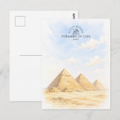 Carte Postale Pyramides de Gizeh Égypte | Architecture Paysage (Devant / Derrière)