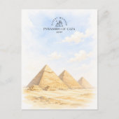 Carte Postale Pyramides de Gizeh Égypte | Architecture Paysage (Devant)