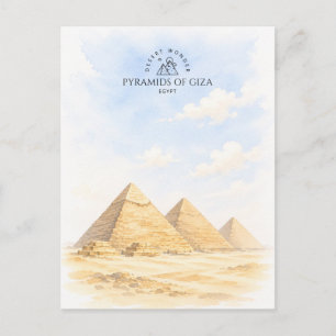 Carte Postale Pyramides de Gizeh Égypte   Architecture Paysage