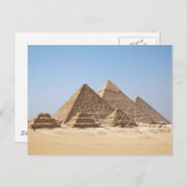 Carte Postale Pyramides de l'Egypte-Gizah (Devant / Derrière)