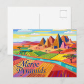 Carte Postale Pyramides de Méroé Soudan (Devant / Derrière)