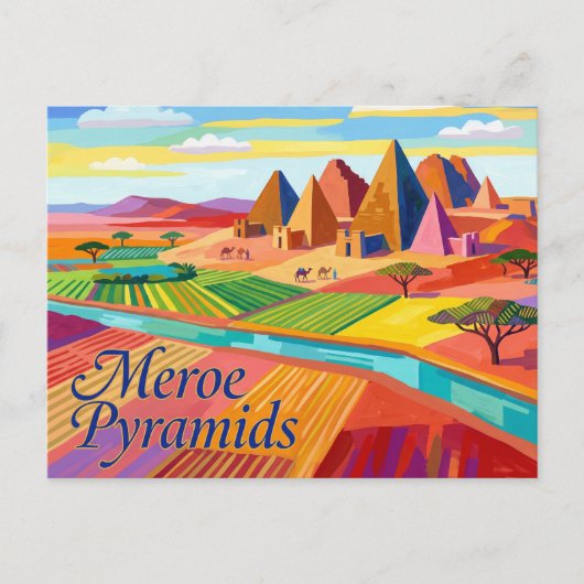 Carte Postale Pyramides de Méroé Soudan (Devant)